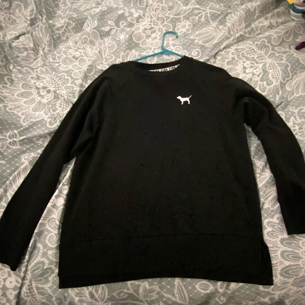 Pink black sweater